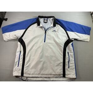 FootJoy Golf Windbreaker Mens XL 1/4 Zip Pullover Jacket Lightweight Athletic